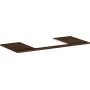 Hansgrohe Xelu Q 54111630 blat naszafkowy 118x55 cm orzech zdj.1