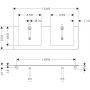 Hansgrohe Xelu Q 54112230 blat naszafkowy 156x55 cm dąb zdj.2