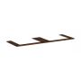 Hansgrohe Xelu Q 54112630 blat naszafkowy 156x55 cm orzech zdj.1