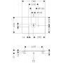 Hansgrohe Xelu Q 54113230 blat naszafkowy 78x55 cm dąb zdj.2