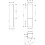 Hansgrohe Xelu Q 54137000 szafka 40x37x165 cm boczna stojąca dąb zdj.2