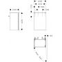 Hansgrohe Xilesa E 54246550 szafka 43x33x62 cm podumywalkowa wisząca dąb zdj.2