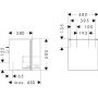 Hansgrohe Xilesa E 54247780 szafka 48x38x50 cm podumywalkowa wisząca piaskowa zdj.2