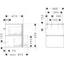 Hansgrohe Xilesa E 54250780 szafka 48x47x62 cm podumywalkowa wisząca piaskowa zdj.2