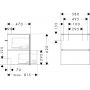 Hansgrohe Xilesa E 54254760 szafka 58x47x62 cm podumywalkowa wisząca szara zdj.2