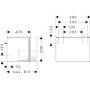 Hansgrohe Xilesa E 54257780 szafka 68x47x50 cm podumywalkowa wisząca piaskowa zdj.2