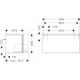 Hansgrohe Xilesa E 54261780 szafka 98x47x50 cm podumywalkowa wisząca piaskowa zdj.2