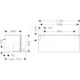 Hansgrohe Xilesa E 54263780 szafka 118x47x50 cm podumywalkowa wisząca piaskowa zdj.2