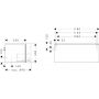 Hansgrohe Xilesa E 54267760 szafka 118x55x50 cm podumywalkowa wisząca szara zdj.2