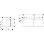 Hansgrohe Xilesa E 54268550 szafka 137.5x55x50 cm podumywalkowa wisząca dąb zdj.2
