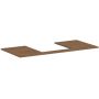 Hansgrohe Xilesa E 54271550 blat naszafkowy 118x55 cm dąb zdj.1