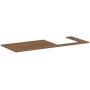Hansgrohe Xilesa E 54273550 blat naszafkowy 137.5x55 cm dąb zdj.1