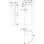 Hansgrohe Xilesa E 54281550 szafka 40x20x106.5 cm boczna wisząca dąb zdj.2