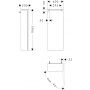 Hansgrohe Xilesa E 54282700 szafka 40x20x106.5 cm boczna wisząca biała zdj.2
