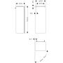 Hansgrohe Xilesa E 54283700 szafka 40x35x106.5 cm boczna wisząca biała zdj.2