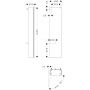 Hansgrohe Xilesa E 54285700 szafka 40x20x165 cm boczna wisząca biała zdj.2