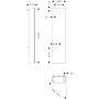 Hansgrohe Xilesa E 54286760 szafka 40x20x165 cm boczna wisząca szara zdj.2