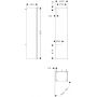 Hansgrohe Xilesa E 54287550 szafka 40x35x165 cm boczna wisząca dąb zdj.2
