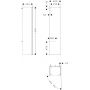Hansgrohe Xilesa E 54288550 szafka 40x35x165 cm boczna wisząca dąb zdj.2