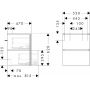 Hansgrohe Xilesa E 54292700 szafka 53x47x62 cm podumywalkowa wisząca biała zdj.2