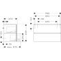Hansgrohe Xilesa E 54297550 szafka 98x47x62 cm podumywalkowa wisząca dąb zdj.2