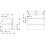 Hansgrohe Xilesa E 54302550 szafka 98x55x62 cm podumywalkowa wisząca dąb zdj.2