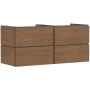 Hansgrohe Xilesa E 54305550 szafka 137.5x55x62 cm podumywalkowa wisząca dąb zdj.1