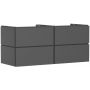 Hansgrohe Xilesa E 54305760 szafka 137.5x55x62 cm podumywalkowa wisząca szara zdj.1