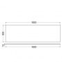 Kludi Icos 50T160O2 blat naszafkowy 160x50 cm szary zdj.2