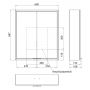 Kronenbach Cube 2.0 KB100200CR szafka 60x17x70 cm boczna wisząca zdj.2