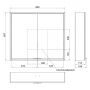 Kronenbach Cube 2.0 KB100201CR szafka 80x17x70 cm boczna wisząca zdj.2
