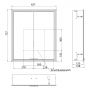 Kronenbach Cube 2.0 KB100204CR szafka 60x17x70 cm z lustrem zdj.2