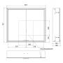 Kronenbach Cube 2.0 KB100205CR szafka 80x17x70 cm z lustrem zdj.2