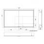 Kronenbach Cube 2.0 KB100207CR szafka 120x17x70 cm z lustrem zdj.2