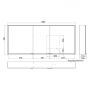 Kronenbach Cube 2.0 KB100210CR szafka 160x17x70 cm z lustrem zdj.2