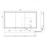 Kronenbach Cube 2.0 KB100213CR szafka 140x17x70 cm z lustrem zdj.2
