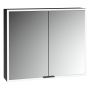 Kronenbach Cube 2.0 KB100217MB szafka 80x17x70 cm z lustrem czarna zdj.1