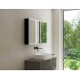 Kronenbach Cube 2.0 KB100219MB szafka 120x17x70 cm z lustrem czarna zdj.5