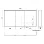 Kronenbach Cube 2.0 KB100221MB szafka 140x17x70 cm z lustrem zdj.2