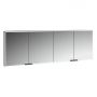 Kronenbach Cube 2.0 KB100223MB szafka 200x17x70 cm z lustrem czarna zdj.1