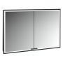 Kronenbach Cube 2.0 KB100226MB szafka 100x17x70 cm z lustrem czarna zdj.1