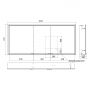 Kronenbach Cube 2.0 KB100230MB szafka 160x17x70 cm z lustrem czarna zdj.2