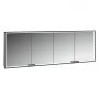 Kronenbach Cube 2.0 KB100231MB szafka 200x17x70 cm z lustrem czarna zdj.1