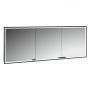 Kronenbach Cube 2.0 KB100239MB szafka 180x17x70 cm z lustrem czarna zdj.1