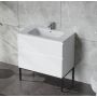 LaVita Topeka 5900378345541 umywalka z szafką 80 cm białą zdj.4