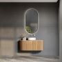 Ars Longa Ambiente LEDAMBIENTE50100C lustro 50x100 cm owalne z oświetleniem czarne zdj.2