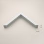 Ars Longa Linea LINEA40130B lustro 133x43 cm prostokątne białe zdj.2
