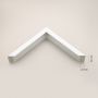 Ars Longa Linea LINEA40130BS lustro 133x43 cm prostokątne białe zdj.2