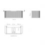 Oltens Hamnes 60024300 szafka 100x46x39 cm podumywalkowa wisząca czarna zdj.3