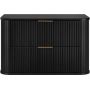 Rodan Elegance 5906154450348 szafka z blatem 80.4x41.5x51.7 cm podumywalkowa wisząca czarna zdj.3